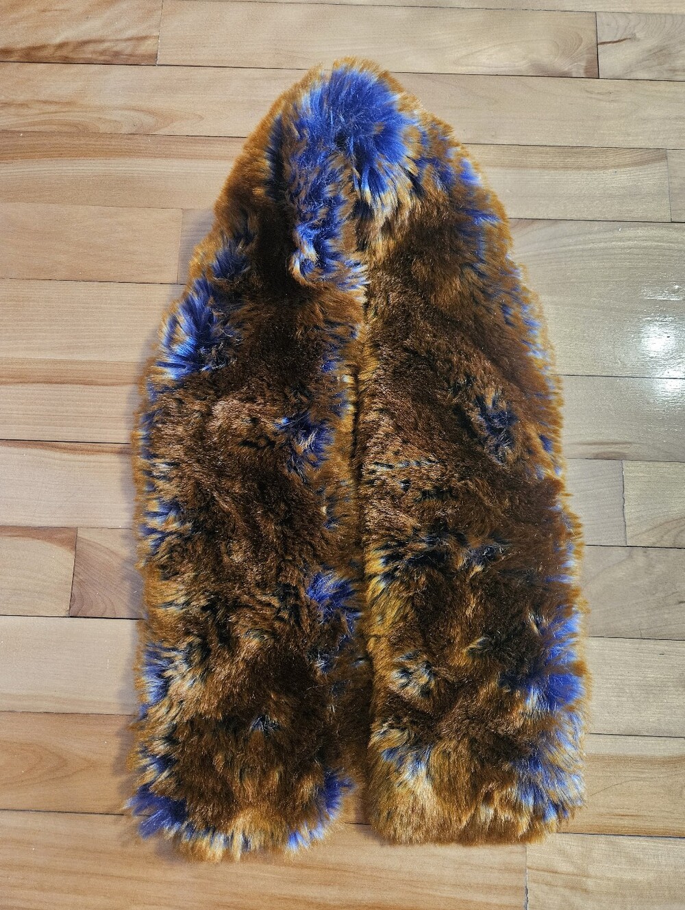Fabulous Two-Tone Scarf Of Dark Brown & Purple
